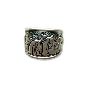  Silver Antiquity Ring   Size 8 