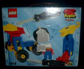 LEGO DUPLO #1814 ~ TOOLO BUILDER STARTER SET w/FIGURE & TOOL  