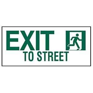  Sign,7x18,pk10,exit To Street, No Arrow   BRADY 