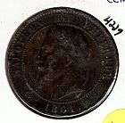 1861 K 10 Centimes FRANCE