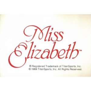  1990 Classic WWF Wrestling Card #136  Miss Elizabeth Logo 