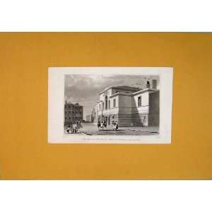  New Bailey Prison Lying In Hospitgal Salford Print Old 