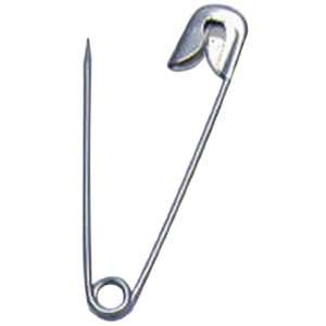  Pins, Safety, 2 Inches, Silver, 1 Gross/Box (83200)
