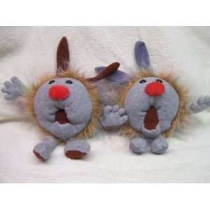  Plush Fuzzy and Wuzzy Dustbunnies from Big Comfy Couch 