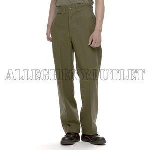 USGI MILITARY ARMY M1951 M 1951 Green Wool Pants ZIPPER FLY Cold 