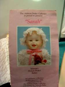 1989 Yolandas Picture Perfect Babies Sarah 14 Porcelain Doll  