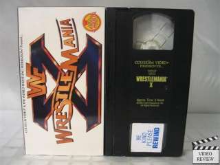 WWF Wrestlemania X (10) VHS Bret Hart, Lex Luger 086635013233  