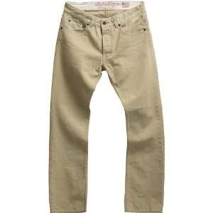 Troy Lee Designs Work Jean Mens Denim Casual Pants   Khaki / Size 38