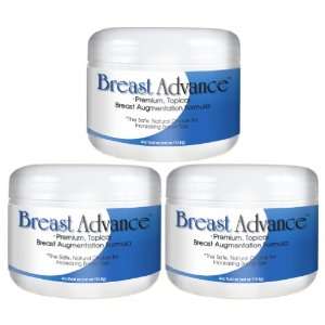 BREAST ADVANCE (3 Jars)   Advanced, Topical Breast Enlargement Formula 