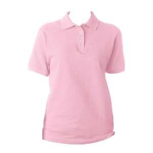 Anvil 8680 Classic Fit Ladies Pique Sport Shirt (CharityPink, Medium)