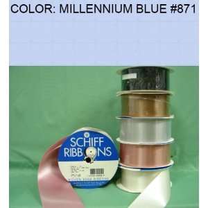   FACE SATIN RIBBON Millennium Blue #871 3/8~USA 