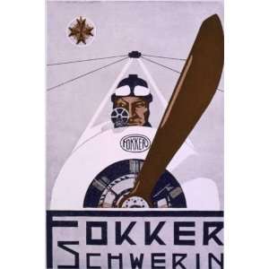  1917 poster Fokker Schwerin
