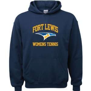   Navy Youth Womens Tennis Arch Hooded Sweatshirt