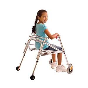 Kaye Adolescents 4 Wheeled PostureRest Walker with Seat, Front Swivel 