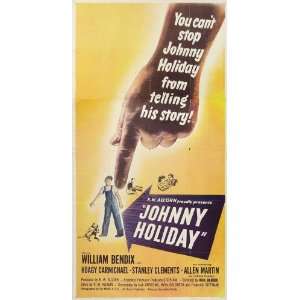  Johnny Holiday (1949) 27 x 40 Movie Poster Style B