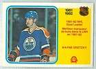 1982 83 O Pee Chee Rac w Wayne Gretzky player card O T 2 T Steen 