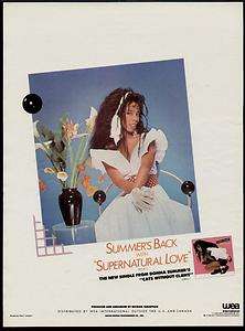 1984 DONNA SUMMER CATS WITHOUT CLAWS ALBUM PROMO AD  
