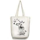 DACHSHUND Singing Dog Art Open Top TOTE BAG canvas