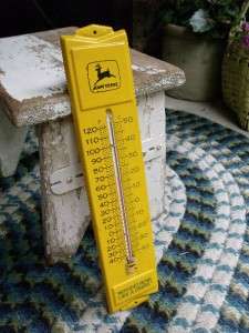 Nice Vintage John Deere Wall Mount Thermometer Works Great  