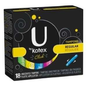  Kotex U Click Tampons Regular 8x18