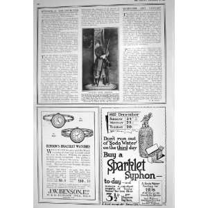  1922 WINTER SPORTS SKI ING KIT BENSON SODA WATER MAPPIN 