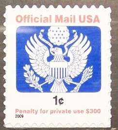 O163 MNH 1c Official Mail 2009   (5362)  
