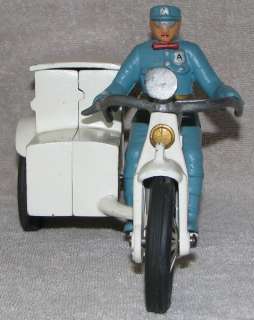 Rare 1of2 Hubley Style Artic Icecream Sidecar Motorcycle Cast Iron Toy 