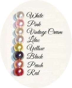   Vintage Cream, Lilac, Yellow, Black, Peach & Red