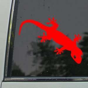  Gecko Red Decal Car Truck Bumper Window Vinyl Red Sticker 