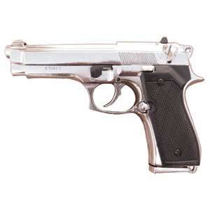  Replica Pistol 92F 9mm   Nickel 