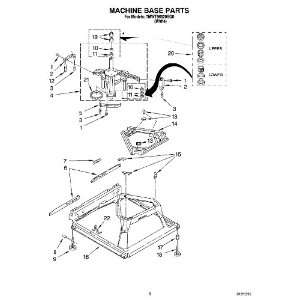  Whirlpool Part Number  388492 For Model #  7MWT96520SQ0 