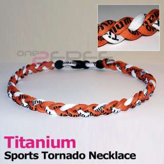 50cm Ionic Titanium Baseball Sports Tornado Necklace  