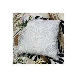  [Antique Blue Palm] Decorative Pillow Cushion / Floor 