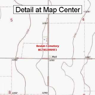  USGS Topographic Quadrangle Map   Beulah Cemetery, Kansas 