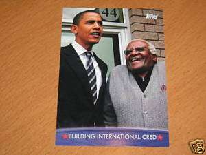 Topps Barack Obama 26 Building International Cred  