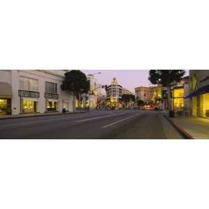 Buildings Along a Road, Rodeo Drive, Beverly Hills 