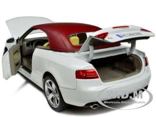 2009 AUDI A5 CONVERTIBLE WHITE 118 DIECAST MODEL CAR BY NOREV 188351 