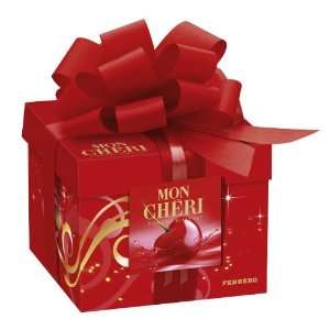 Ferrero Mon Cheri Liquor and Cherry Filled Pralines in Christmas Gift 