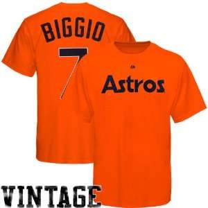 Majestic Craig Biggio Houston Astros #7 Cooperstown Player T Shirt 