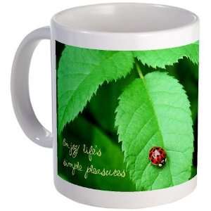  Ladybug Lifes Simple Pleasures Nature Mug by  