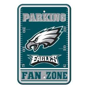BSS   Philadelphia Eagles NFL Plastic Parking Sign (Fan Zone) (12 x 18 