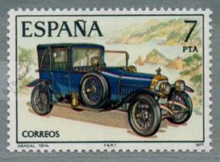 1914 ABADAL Automobile CAR STAMP / PRESENTATION CARD  