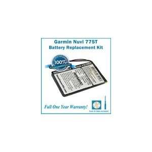  Battery Replacement Kit For The Garmin Nuvi 775T GPS 
