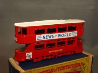EARLY MOY Y3 Y 3 LONDON TRAMCAR NEWS OF THE WORLD BOXED  