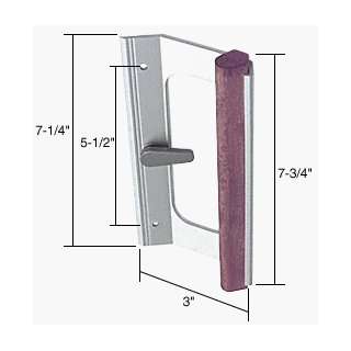 CRL Wood/Aluminum Mortise Style Sliding Glass Door Handle 5 1/2 Screw 