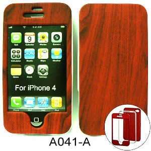  Apple iPhone 4 Rose Wood Hard Case,Cover,Faceplate,SnapOn 