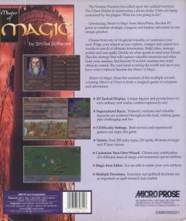 MASTER OF MAGIC   RARE MICROPOSE PC GAME RPG 1994  