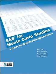 Sas For Monte Carlo Studies, (1590471415), Ph.D Xitao Fan, Textbooks 