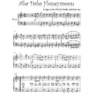 Aba Daba Honeymoon Easy Piano Sheet Music