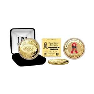  New York Jets BCA 24KT Gold Game Coin